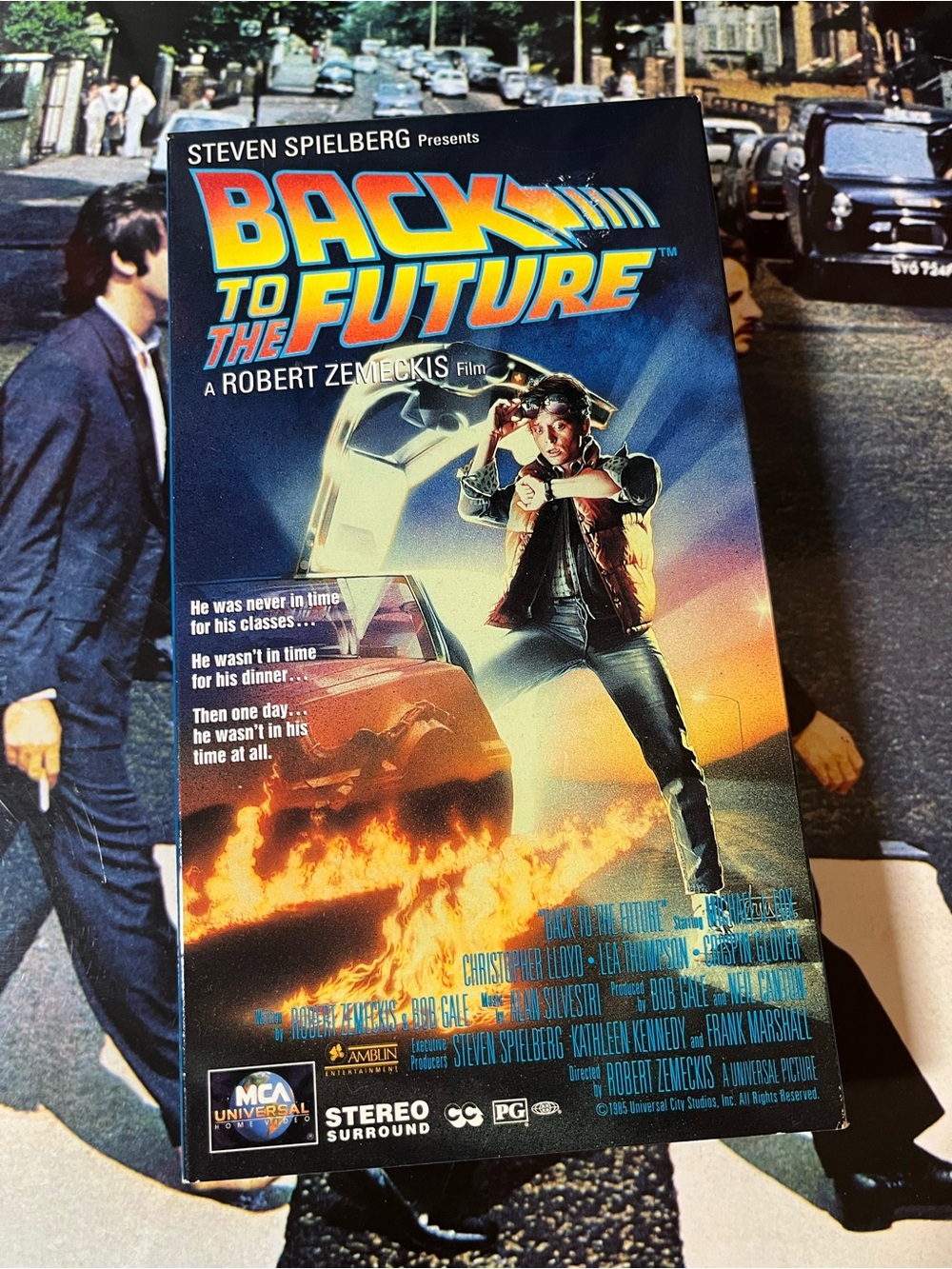 Back to the future VHS movie tape Steven Spielberg MCA universal